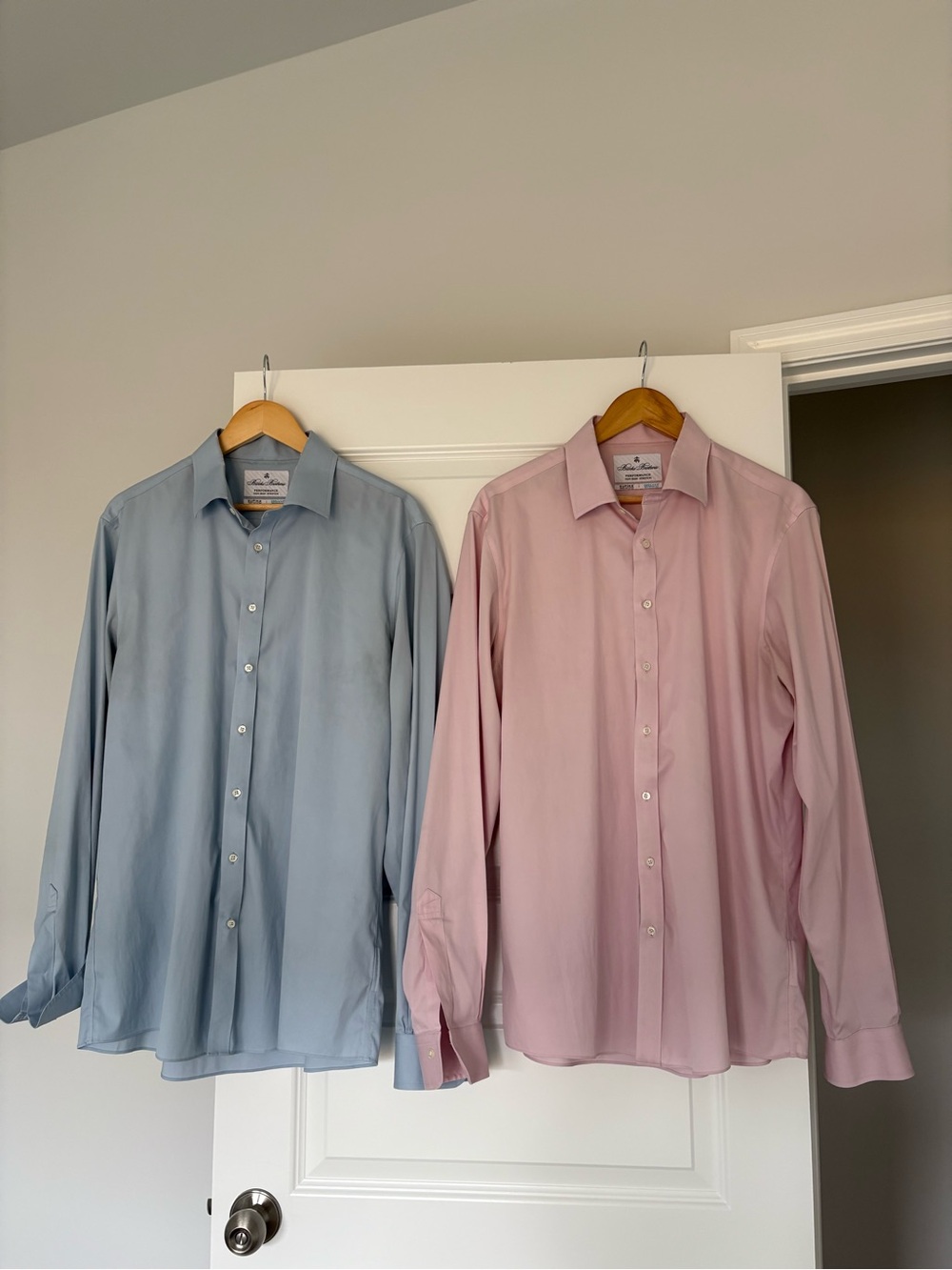 Brooks Brothers Light Blue & Light Pink Men’s Dress Shirt Bundle 16x37